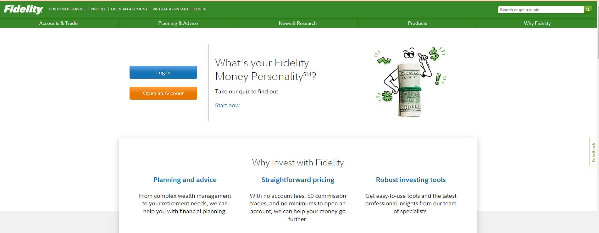 Review of Fidelity’s Gold and Precious Metals IRA - Website