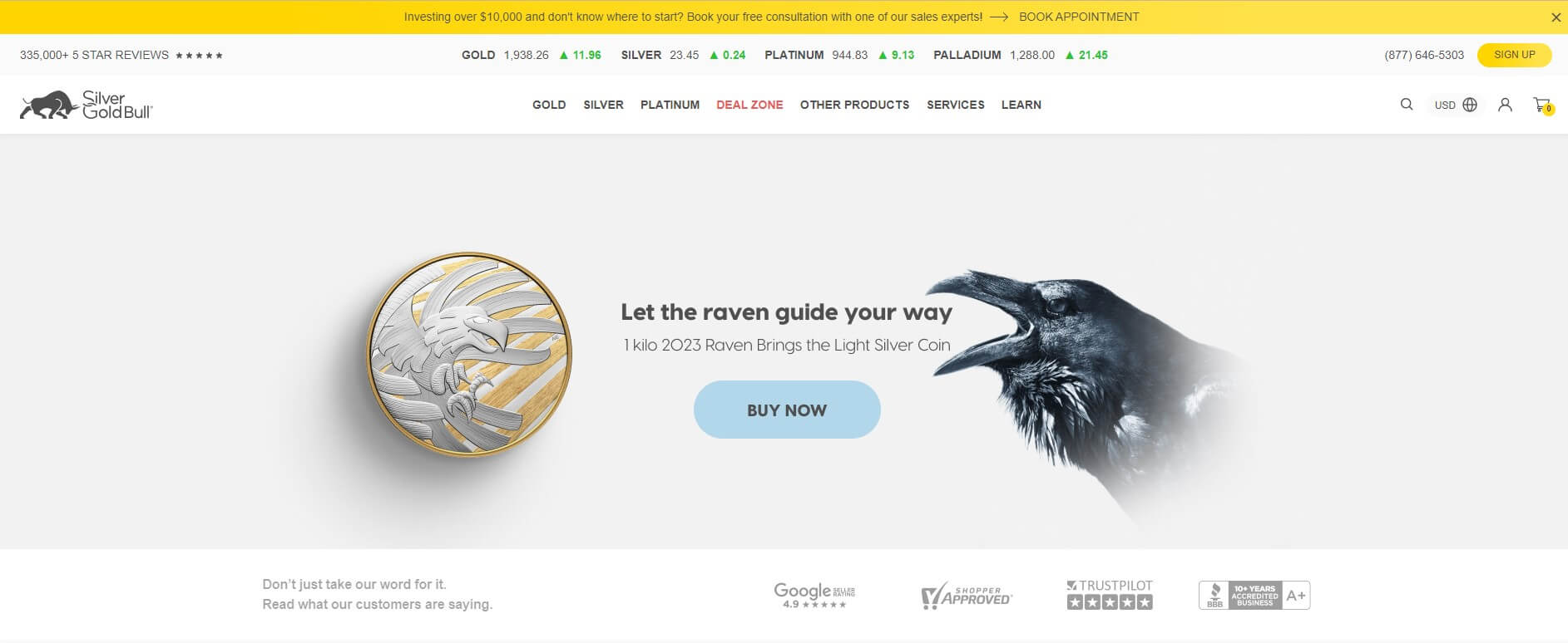 Silver Gold Bull Review - Website